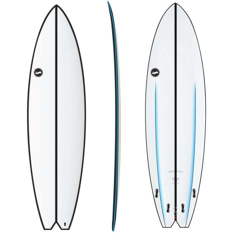 Load image into Gallery viewer, Skindog Hydroplane Thunderbolt Red Surfboard
