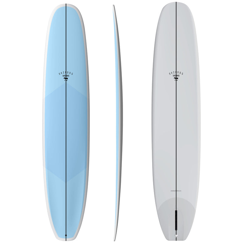 Load image into Gallery viewer, Skindog OG Double Scoop Thunderbolt Silver Surfboard
