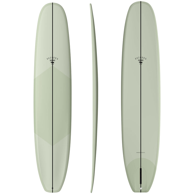 Load image into Gallery viewer, Skindog OG Double Scoop Thunderbolt Silver Surfboard
