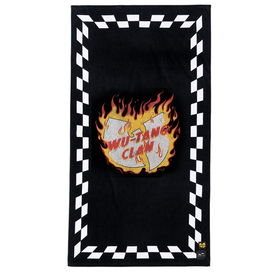 Slowtide Blocks On Fire Beach Towel