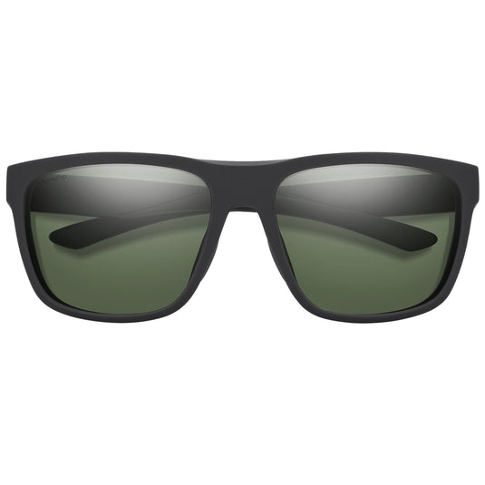 Smith Barra Polarized Sunglasses - Matte Black/ChromaPop Gray Green 2