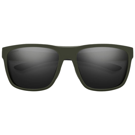 Smith Barra Polarized Sunglasses - Matte Moss/ChromaPop Black