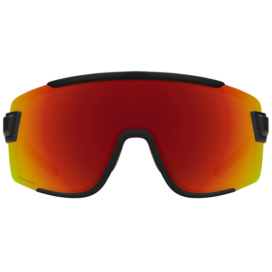 Smith Wildcat Sunglasses - Matte Black/ChromaPop Red Mirror 2