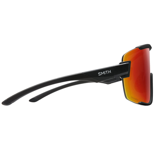 Smith Wildcat Sunglasses - Matte Black/ChromaPop Red Mirror 3