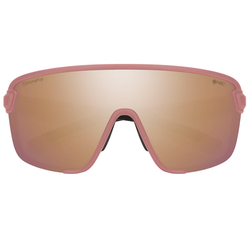 Load image into Gallery viewer, Smith Women's Bobcat B4BC Sunglasses - B4BC Chalk Rose/ChromaPop Rose Gold Mirror
