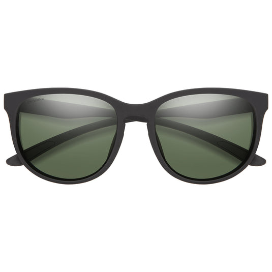 Smith Lake Shasta Polarized Sunglasses - Matte Black/ChromaPop Gray Green