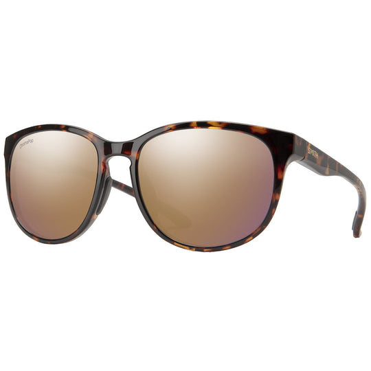 SMITH Lake Shasta Polarized Sunglasses - Tortoise/ChromaPop Rose Gold Mirror