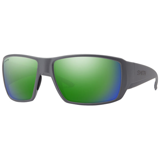 SMITH Guide's Choice Polarized Sunglasses - Matte Cement/ChromaPop Green Mirror