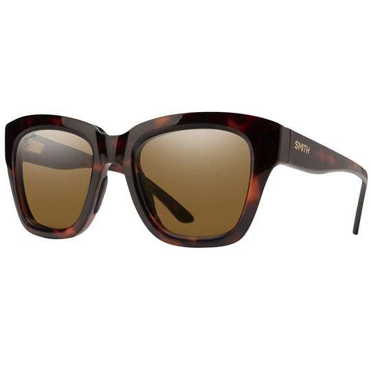 SMITH Women's Sway Polarized Sunglasses - Tortoise/ChromaPop Brown