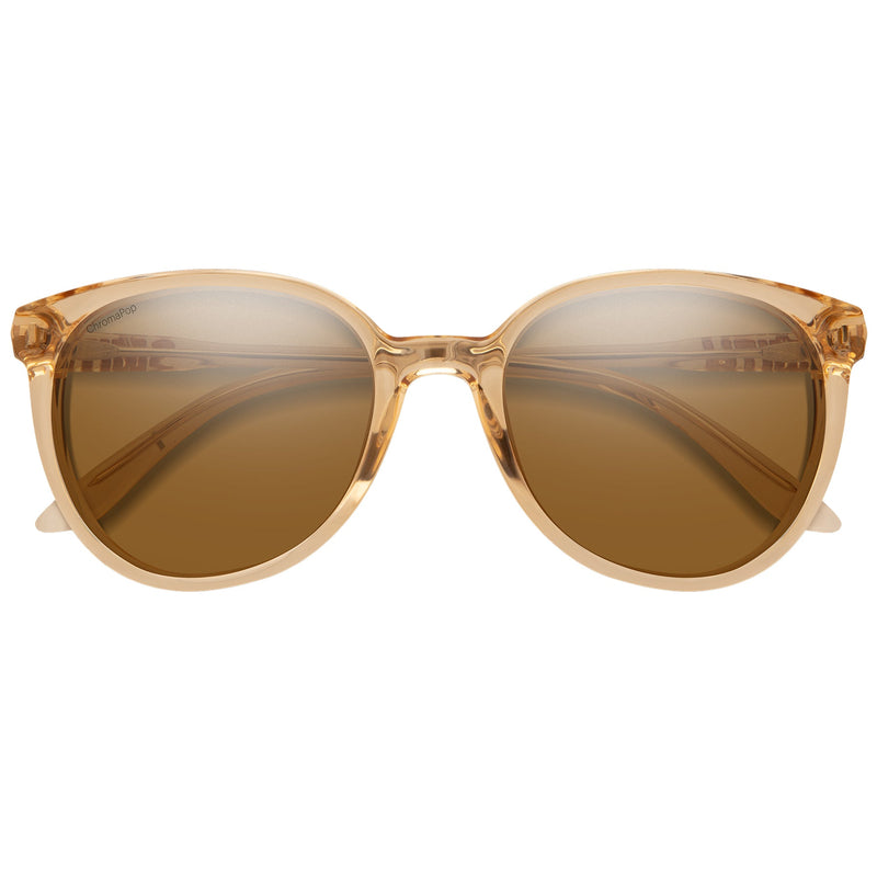 Load image into Gallery viewer, Smith Women's Cheetah Polarized Sunglasses - Champagne Crystal/ChromaPop Brown
