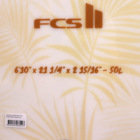 Softech The Middie 6'10 x 21 ¼ x 2 15/16 Soft Surfboard - Butter Palms