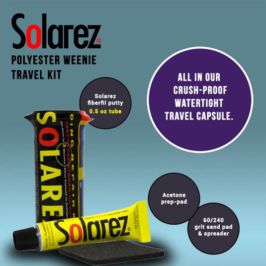 Solarez Polyester Weenie Travel Ding Repair Kit