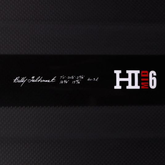 Harley Ingleby Series Mid 6 Thunderbolt Black 7'0 × 20 ½ × 2 ⅝ Surfboard - Full Carbon 4