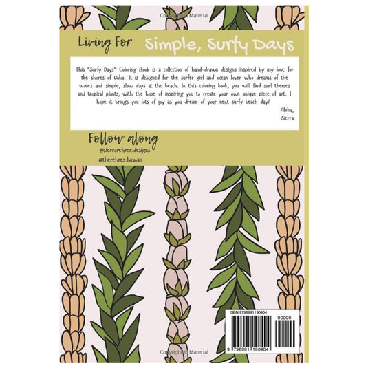 Surfy Days Coloring Book by Sierra Rehrer