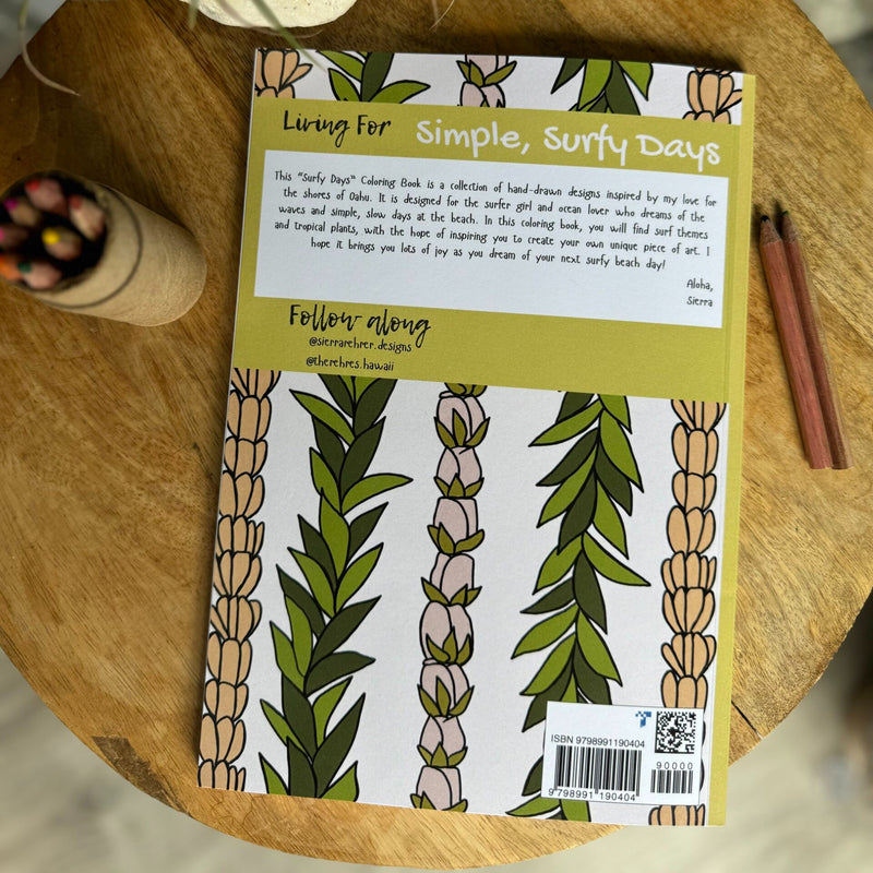 Load image into Gallery viewer, Surfy Days Coloring Book by Sierra Rehrer
