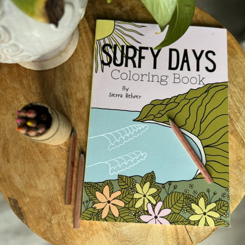 Load image into Gallery viewer, Surfy Days Coloring Book by Sierra Rehrer
