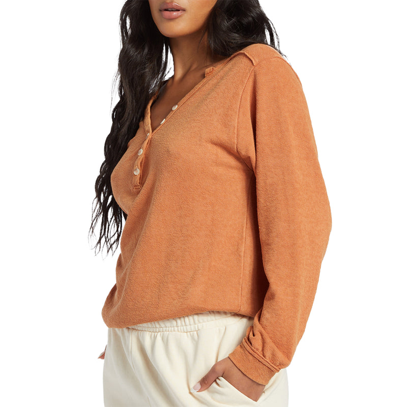 Load image into Gallery viewer, Billabong Women&#39;s Sunday Vibes Long Sleeve Knit Top

