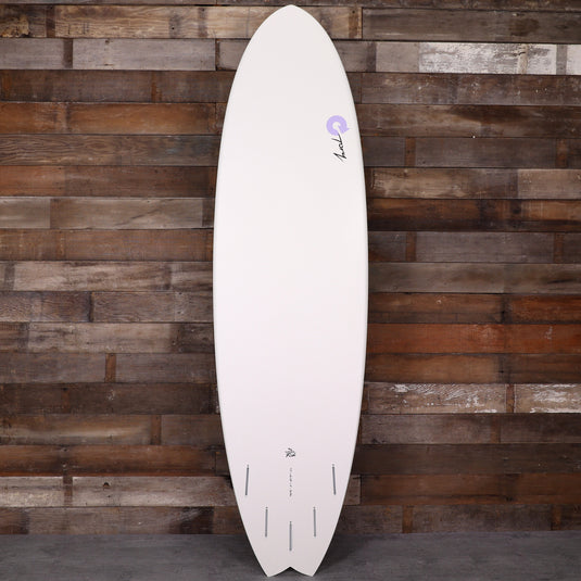 Torq Mod Fish TET 7'2 × 22 ½ × 3 Surfboard - Hi Watt/Purple Passion