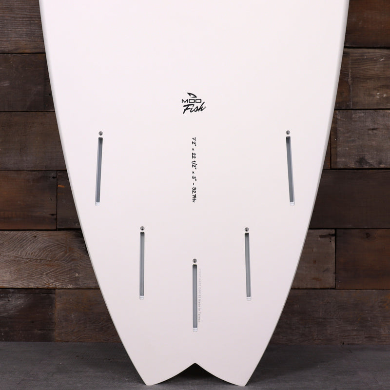 Load image into Gallery viewer, Torq Mod Fish TET 7'2 × 22 ½ × 3 Surfboard - Hi Watt/Purple Passion
