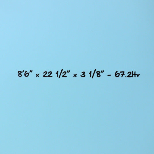 Torq Longboard TET 8'6 x 22 ½ x 3 ⅛ Surfboard - Blue Pattern