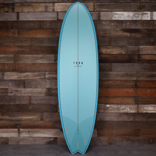Torq Mod Fish TET 7'2 x 22 ½ x 3 Surfboard - Deep Turquoise Pattern • DAMAGED