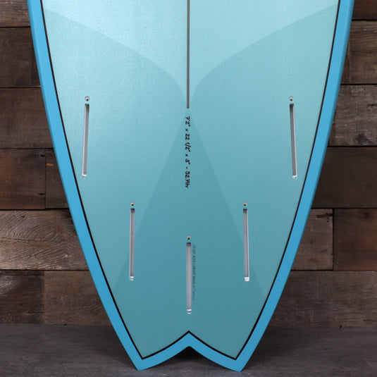 Torq Mod Fish Torq Mod Fish TET 7'2 × 22 ½ × 3 Surfboard - Deep Turquoise Pattern ...