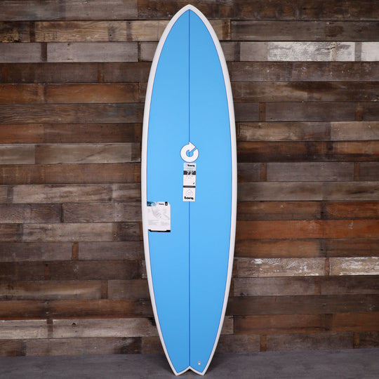 Torq Mod Fish TET 7'2 × 22 ½ × 3 Surfboard - Electric Blue