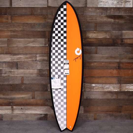 Torq Mod Fish TET 6'6 × 21 × 2 ⅝ Surfboard - Checkers Orange
