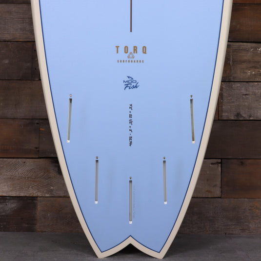 Torq Mod Fish TET 7'2 × 22 ½ × 3 Surfboard - Mako Blue 4