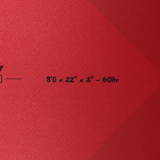 Torq Longboard TET 8'0 × 22 × 3 Surfboard - Admiral Red