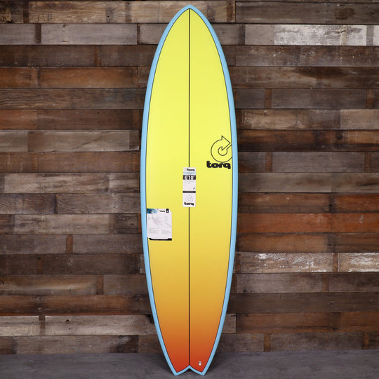 Torq Mod Fish TET 6'10 × 21 ¾ × 2 ¾ Surfboard - Yellow/Orange Fade