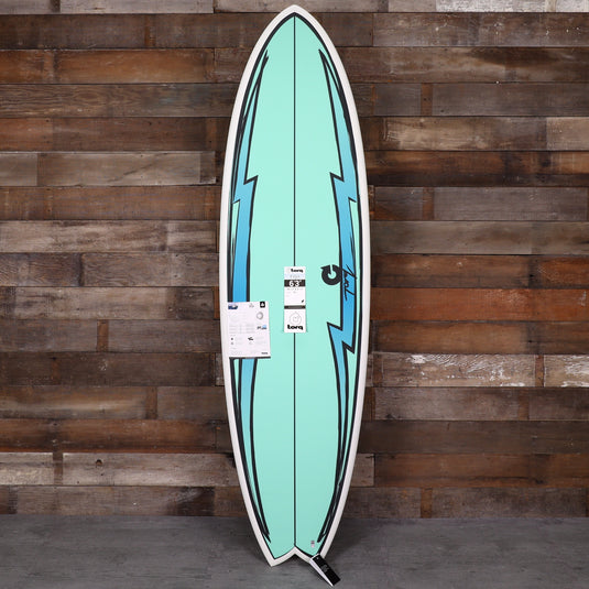 Torq Mod Fish TET 6'3 × 20 ½ × 2 ½ Surfboard - Hi Watt/Turquoise