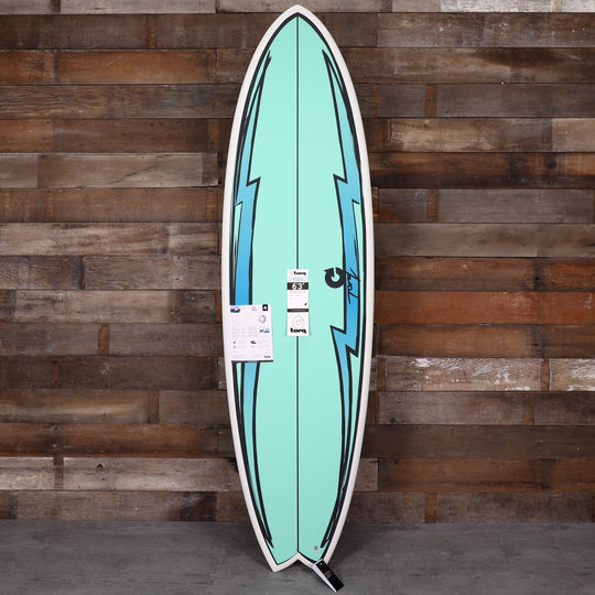 Torq Mod Fish TET 6'3 × 20 ½ × 2 ½ Surfboard - Hi Watt/Turquoise