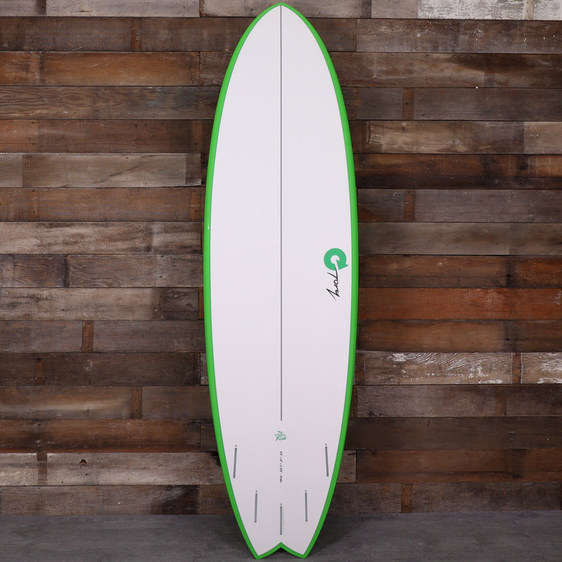 Load image into Gallery viewer, Torq Mod Fish TET 6'6 × 21 × 2 ⅝ Surfboard - Green/Yellow Zag
