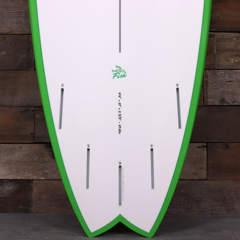 Load image into Gallery viewer, Torq Mod Fish TET 6'6 × 21 × 2 ⅝ Surfboard - Green/Yellow Zag
