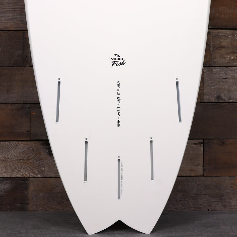 Load image into Gallery viewer, Torq Mod Fish TET 6'10 × 21 ¾ × 2 ¾ Surfboard - Hi Watt/Green/Blue 3
