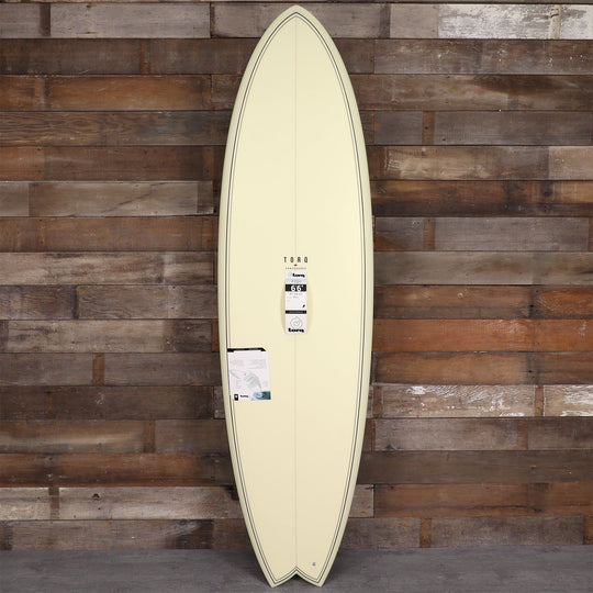 Torq ModFish TET 6'6 x 21 x 2 ⅝ Surfboard - Cream Pattern