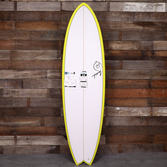 Torq ModFish TET 6'6 × 21 × 2 ⅝ Surfboard - Yellow Rail