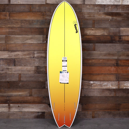 Torq Mod Fish TET 6'6 × 21 × 2 ⅝ Surfboard - Yellow/Orange Fade