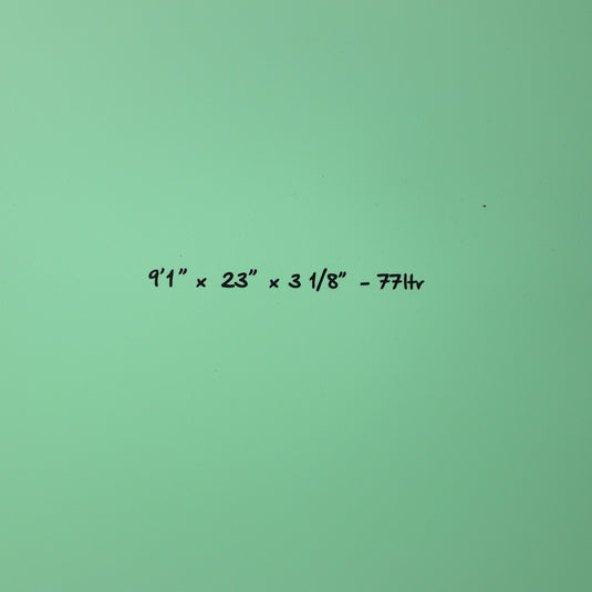 Torq Longboard TET 9'1 x 23 x 3 ⅛ Surfboard - Seagreen/White