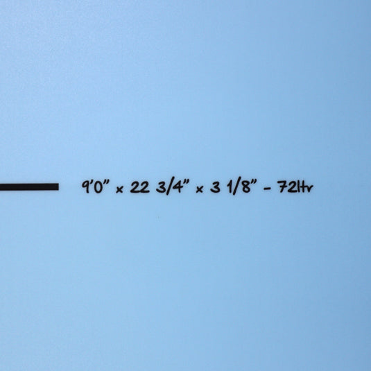 Torq Longboard TET 9'0 x 22 ¾ x 3 ⅛ Surfboard - Light Blue Fade