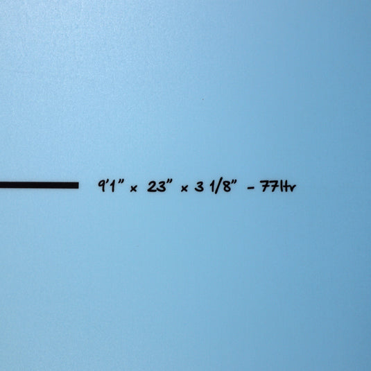 Torq Longboard TET 9'1 x 23 x 3 ⅛ Surfboard - Light Blue Fade