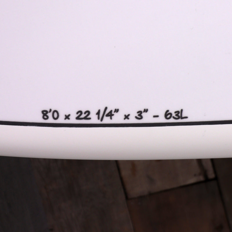 Load image into Gallery viewer, Torq Channel Islands Chancho X-Lite 8'0 × 22 ¼ × 3 Surfboard - White Pinline
