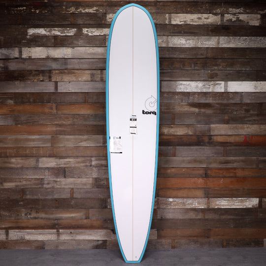 Torq Longboard TET 9'1 × 23 × 3 ⅛ Surfboard - Light Teal Blue Pinline
