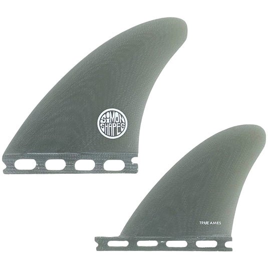 True Ames John Simon Type I Single Tab Quad Fin Set 2