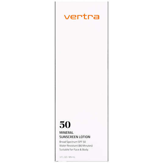 Vertra Mineral Sunscreen Lotion - SPF 50