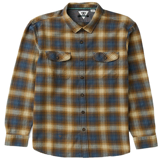 Vissla Central Coast Eco Long Sleeve Button-Up Flannel Shirt