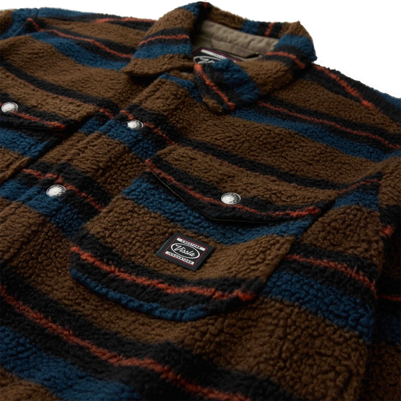 Load image into Gallery viewer, Vissla Peaks Sherpa AO Eco Long Sleeve Button-Up Flannel Shirt
