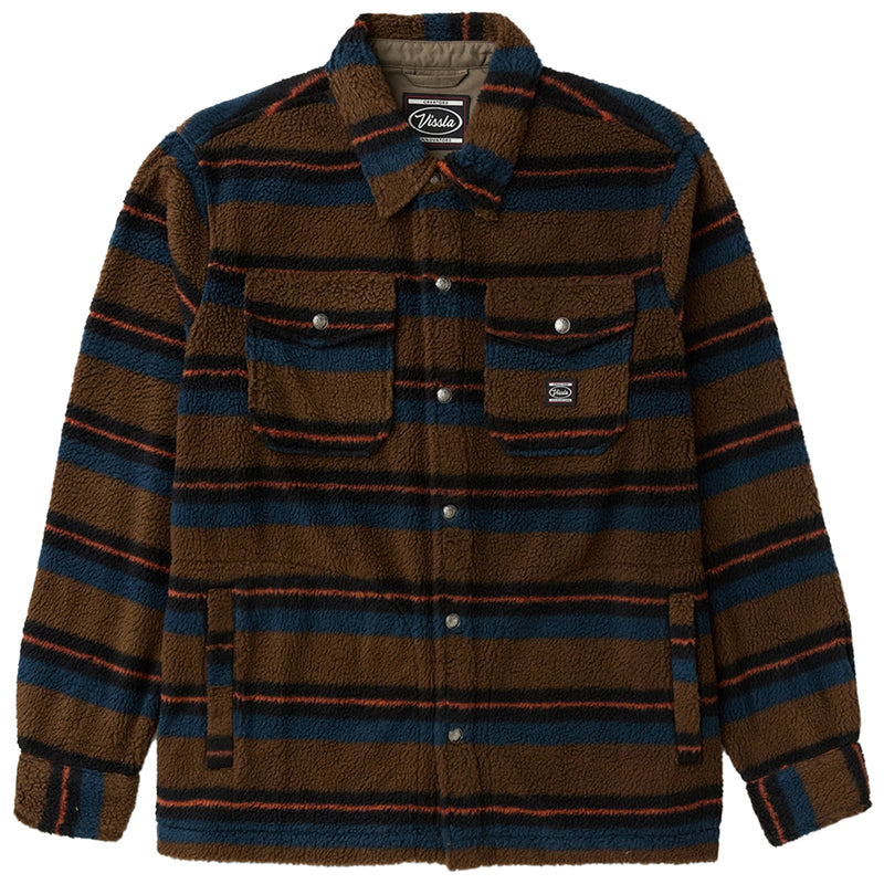Load image into Gallery viewer, Vissla Peaks Sherpa AO Eco Long Sleeve Button-Up Flannel Shirt
