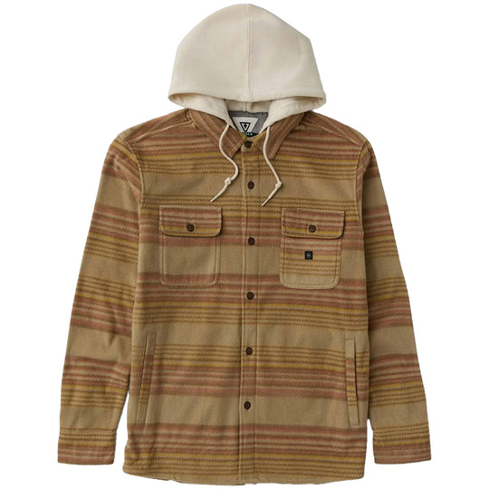 Vissla Eco-Zy Polar Hooded Flannel Shirt Jacket